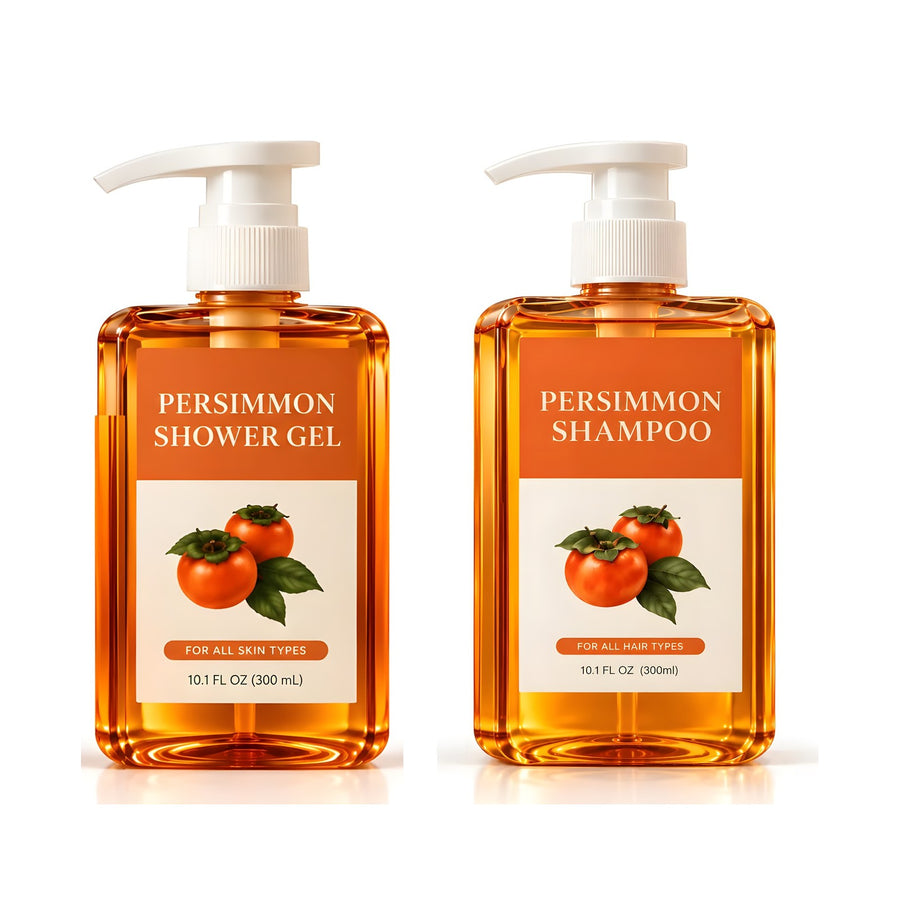 OVASI Persimmon Body Wash and Persimmon Shampoo